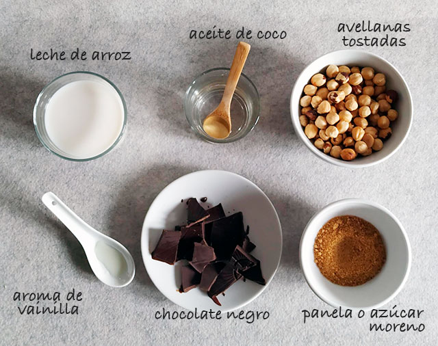 ingredientes de nocilla casera